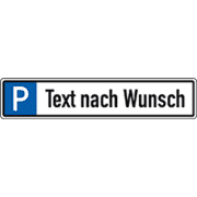 Parkplatz-Reservierungsschilder, mit Text nach Wunsch