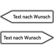 Wegweiser, mit Text nach Wunsch