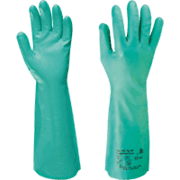 KCL Chemikalien- Schutzhandschuh Camatril® 732, Kat.III, grün, Nitril, 400mm, Größe 9