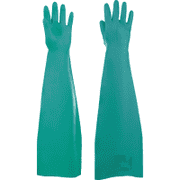 KCL Chemikalien- Schutzhandschuh Camatril® 733, Kat.III, grün, Nitril, 600mm, Größe 9