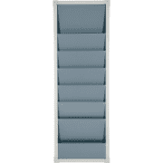 Planungstafel, 1-reihig, 6 Schienen, für DIN A4 Auftragstaschen, grau, 4,5kg