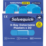 Nachfüll- Pflastersatz f.Salvequick® Pflasterspender, x- Ray detectable, blau, 180 / VE