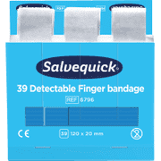 Nachfüll- Pflastersatz f. Salvequick® Pflasterspender, detectable, blau, lang, 234 / VE
