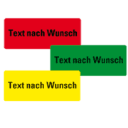 Organisationsetiketten, mit Text nach Wunsch, 50x20mm