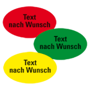 Organisationsetiketten, mit Text nach Wunsch, 53x90mm