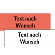 Warn- und Hinweisetiketten, mit Wunschtext, permanent haftendes Papier