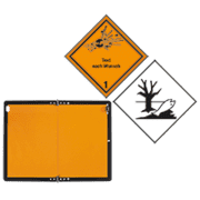 Placards, Warntafeln
