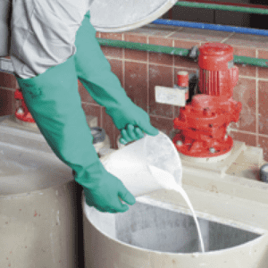 KCL Chemikalien-Schutzhandschuh Camatril® 733, Kategorie III, grün, Nitril, 600mm, Größe 9 Bild 2