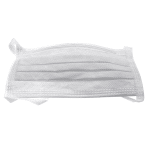 Einweg-Mundschutz, extra breit, zum Binden, weiß, Vlies, 21cm, 50 / Verpackungseinheit Bild 1