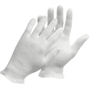 Baumwoll- Handschuh, Kategorie I, EN 420, reinweiß, Baumwolle, Größe 8 Bild 1