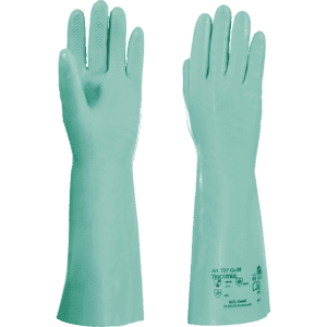 KCL Chemikalien-Schutzhandschuh Tricotril® 737, Kategorie III, grün, 400mm, Größe 9 Bild 1
