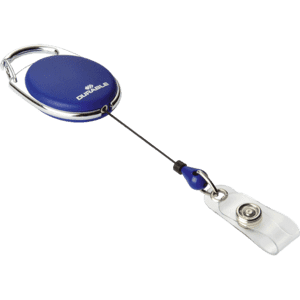 DURABLE Aufrollmechanismus Jojo Style, mit Druckknopfschlaufe, blau, 800mm, 10 / Verpackungseinheit Bild 1