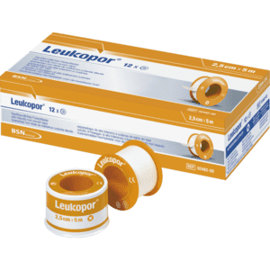 Leukopor® Rollenpflaster, für empfindliche Haut, weiß, 2,5cmx9,2m, 12 Rollen / Verpackungseinheit Bild 1