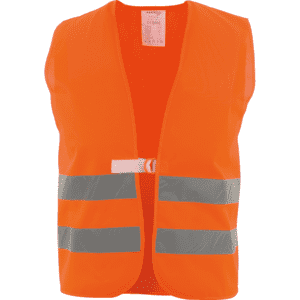 Warnweste, Kategorie II, EN ISO 20471 / Klasse 2, leuchtorange, Universalgröße Bild 1