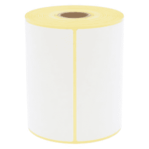 Thermoetiketten Thermo- Eco, weiß, ablösbar, Kern 25,4mm, 101,6 x 150mm, 300 / Rolle Bild 1