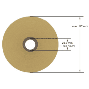 Thermoetiketten Thermo- Eco, weiß, ablösbar, Kern 25,4mm, 101,6 x 150mm, 300 / Rolle Bild 2