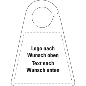 Parkausweis, mit Logo nW. oben / Text nW. unten, Kunststoff, 120 x 165mm Bild 1