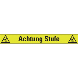 PERMALIGHT® power Treppenmarkierung Achtung Stufe, R10, ISO, fluoresz, 1000x120mm Bild 2