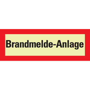 PERMALIGHT® power Feuerwehrschild Brandmelde-Anl, Folie, selbstklebend, 297x105mm Bild 2