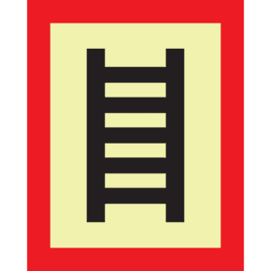 PERMALIGHT® power Feuerwehrschild Stelle zum Anleitern, Aluminium, 200 x 250mm Bild 2