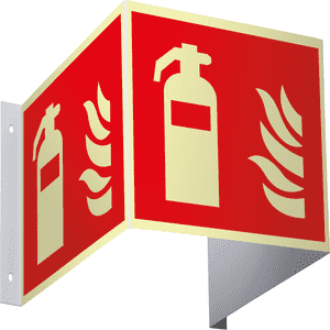 PERMALIGHT® power Brandschutzz.Feuerlöscher, 3D, ASR/ISO, Kunststoff, 200x200mm Bild 2