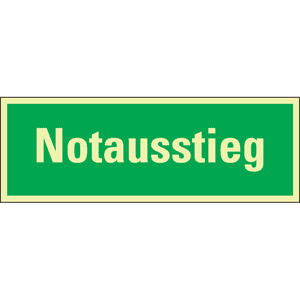 PERMALIGHT® power Rettungszeichen Notausstieg, praxisbewährt, Folie, 297 x 105mm Bild 2