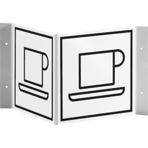 Tür- Nasenschild Piktogramm Cafeteria, Kunststoff, 150 x 150mm Bild 1