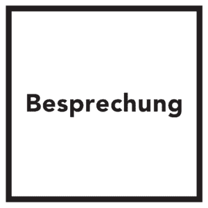 Türschild Besprechung, Folie, selbstklebend, 150 x 150mm Bild 1