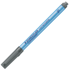 STAEDTLER Lumocolor® correctable 305 F, trocken abwischbarer Stift, schwarz Bild 1