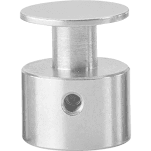 Abstandhalter, Schraubmontage, silber, Edelstahl, Ø 22mm, Abstand 15mm Bild 1