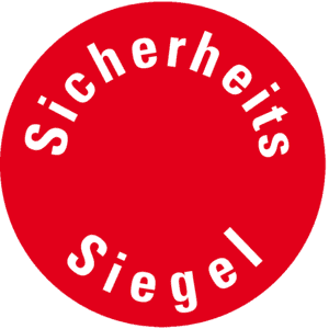 Sicherheitssiegel, RoHS-konform, rot, Dokumentenfolie, selbstklebend, Ø 30mm, 18 / Bogen Bild 1