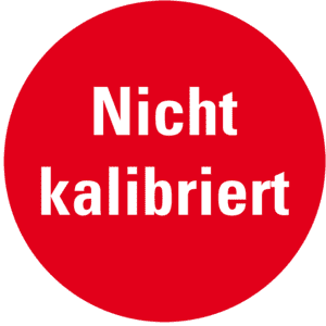 Prüfplakette Nicht kalibriert, rot, Folie, ablösbar, Ø 10mm, 128 / Bogen Bild 1