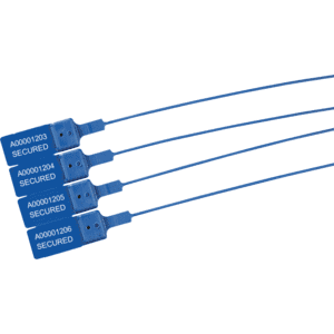 Sicherheits-Zugplombe TEN-LOK 1, blau, Nylon, Einsatzlänge 260mm, Ø 2mm, 1000 / Verpackungseinheit Bild 1