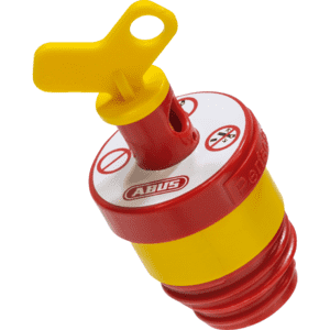 ABUS D- Sicherungs- Verriegelung, für E27 / E33 Gewinde, gelb / rot, 61mm Bild 1