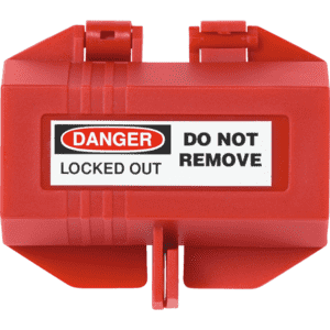 ABUS Steckerverriegelung P110 (klein), für Steckern bis 110V, rot, 81 x 89 x 84mm Bild 2