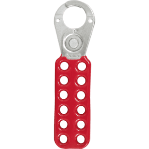 ABUS Hauptschalter- Verriegelung H7012, für 12 Schlösser, rot, Stahl, 160 x 45 x 10mm Bild 1