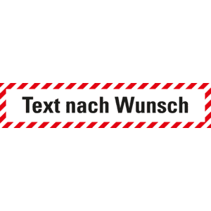 Wartungsaufkleber, Text nach Wunsch, Folie, selbstklebend, 70x15mm, 10 / Bogen Bild 1