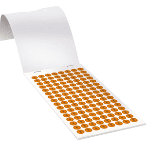 Prüfplakette 2027, orange, Dokumentenfolie, Ø 10mm, 384 / Heft Bild 2