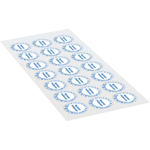 Prüfplakette nächster Prüftermin 29-32, weiß, Folie, mit Spezialkleber, Ø 25mm, 21 / Bogen Bild 2