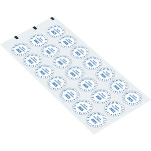 Prüfplakette geprüft nach DGUV Vorschrift 3 2025, weiß, Folie, mit Spezialkleber, Ø25mm, 21 / Bogen Bild 2