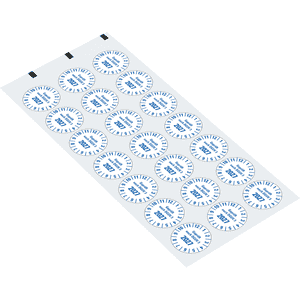 Prüfplakette geprüft nach DGUV Vorschrift 3 2027, weiß, Folie, mit Spezialkleber, Ø25mm, 21 / Bogen Bild 2