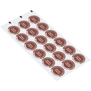 Prüfplakette Nächster Prüftermin 25-30, braun, Schachbrettfolie, Ø 30mm, 18 / Bogen Bild 2