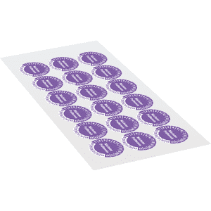Prüfplakette Nächster Prüftermin 28-33, violett, Schachbrettfolie, Ø 30mm, 18 / Bogen Bild 2