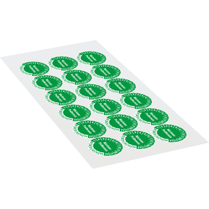 Prüfplakette Nächster Prüftermin 29-34, grün, Schachbrettfolie, Ø 30mm, 18 / Bogen Bild 2