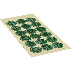 Prüfplakette geprüft nach DGUV V3 Nächster Prüftermin, 29-34, grün, Primärfaser-Graspapier, Ø 30mm, 18 / Bogen Bild 2