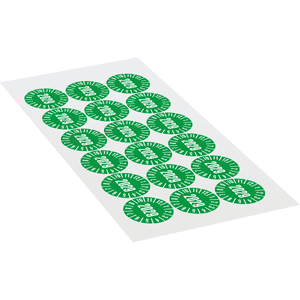 Prüfplakette 2029, grün, Schachbrettfolie, selbstklebend, Ø 30mm, 18 / Bogen Bild 2