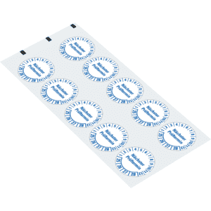 Prüfplakette nächster Prüftermin 25-28, weiß, Folie, mit Spezialkleber, Ø 35mm, 10 / Bogen Bild 2