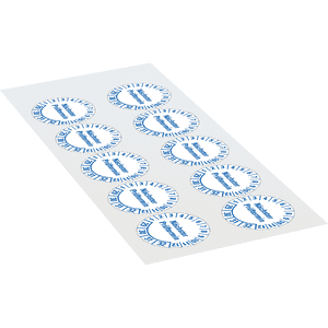 Prüfplakette nächster Prüftermin 29-32, weiß, Folie, mit Spezialkleber, Ø 35mm, 10 / Bogen Bild 2