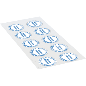 Prüfplakette nächster Prüftermin 30-33, weiß, Folie, mit Spezialkleber, Ø 35mm, 10 / Bogen Bild 2