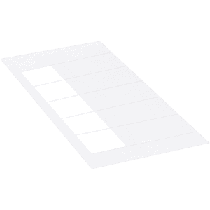 Grundplakette zur Kabelkennzeichnung, beschriftbar, Folie, selbstklebend, 40x110mm, 5 / Bogen Bild 2